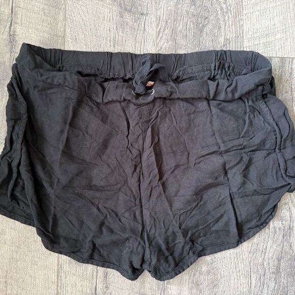 Black Drawstring Shorts - Picture 1 of 2